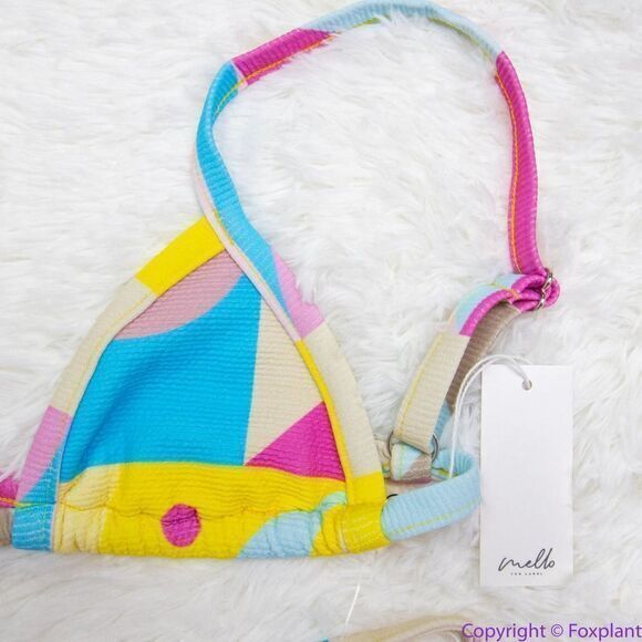 NEW SET! MELLO the label * Free People womens brazilian bikini set carnaval, M - Picture 6 of 16